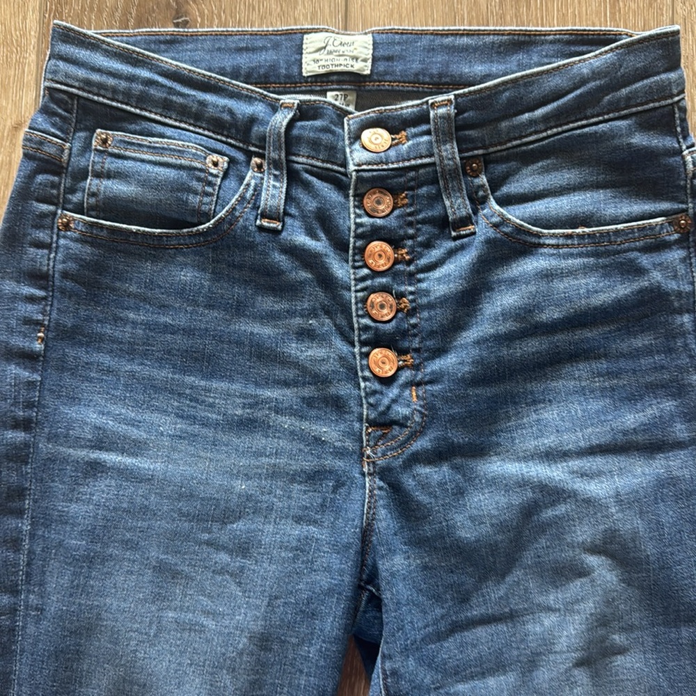 J.Crew High Rise Button Fly Jeans - Picture 3 of 5